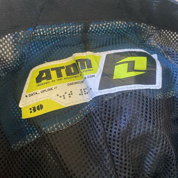 ONE INDUSTRIES CARBON Yamaha ATV MX BMX RACING PANTS size 30 Black/red/teal - Picture 2 of 16